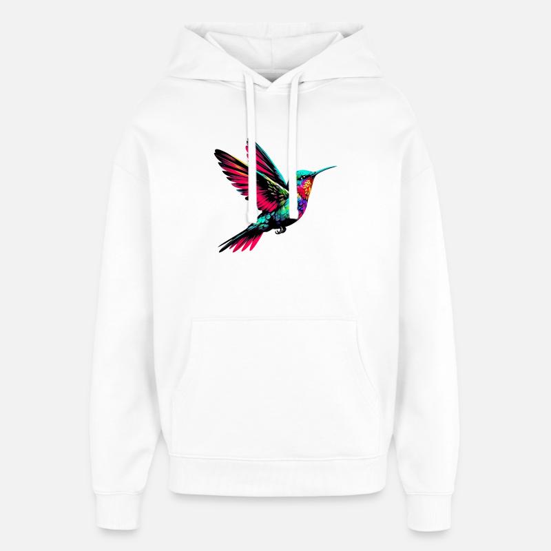 Colibri - Sweat à capuche unisexe Stanley/Stella Oversized - blanc