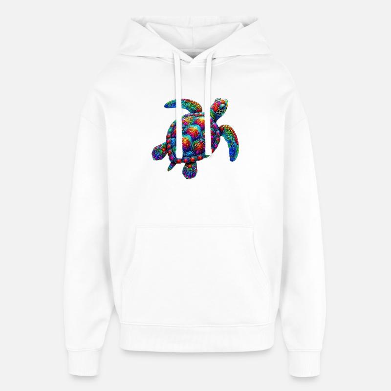 Schildkröte - Oversized Unisex Hoodie von Stanley/Stella - Weiß
