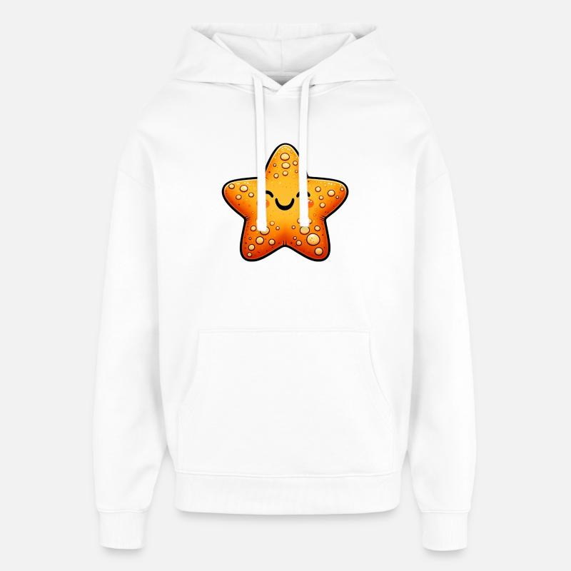 Étoile de mer - Sweat à capuche unisexe Stanley/Stella Oversized - blanc