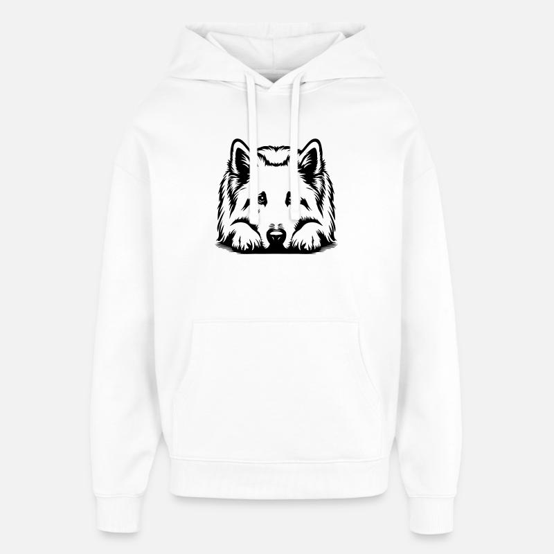 Schweizer Schäferhund - Oversized Unisex Hoodie von Stanley/Stella - Weiß