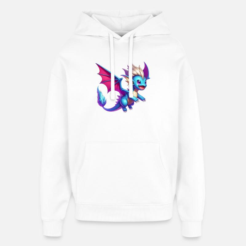 Dragon - Oversized Unisex Hoodie by Stanley/Stella - white