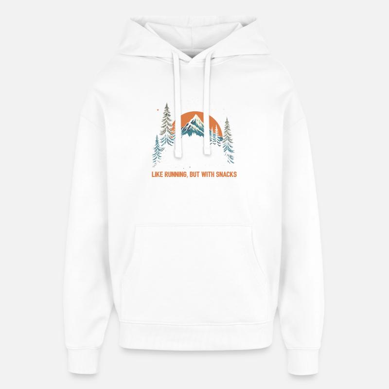 Ultra course à pied - Sweat à capuche unisexe Stanley/Stella Oversized - blanc