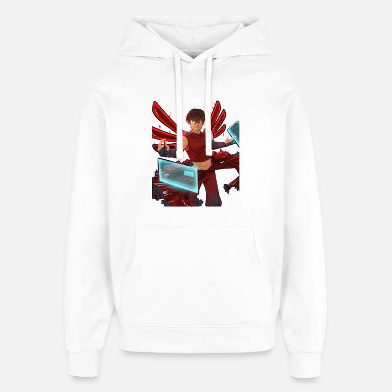 Cyberpunk - Sweat à capuche unisexe Stanley/Stella Oversized - blanc