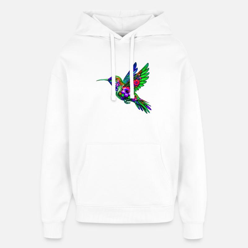 Colibri - Sweat à capuche unisexe Stanley/Stella Oversized - blanc