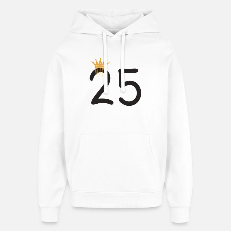 25 - Sweat à capuche unisexe Stanley/Stella Oversized - blanc