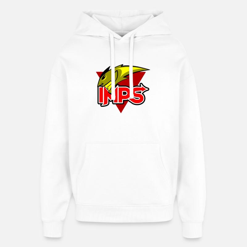 Logo des diablotins - Sweat à capuche unisexe Stanley/Stella Oversized - blanc