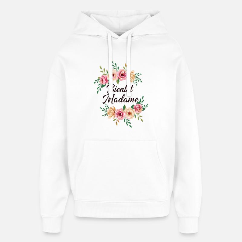 Madame Mariage EVJF Future Mariée - Sweat à capuche unisexe Stanley/Stella Oversized - blanc