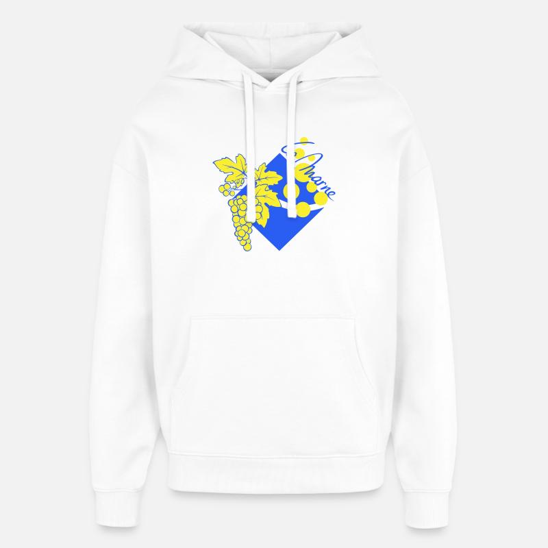 Logo revisité la Marne - Sweat à capuche unisexe Stanley/Stella Oversized - blanc