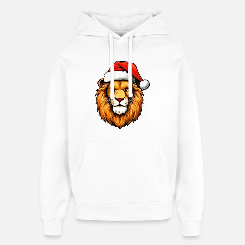 Leo Christmas - Sweat à capuche unisexe Stanley/Stella Oversized - blanc