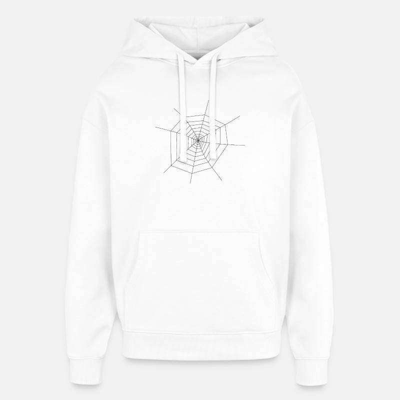 toile d’araignée - Sweat à capuche unisexe Stanley/Stella Oversized - blanc