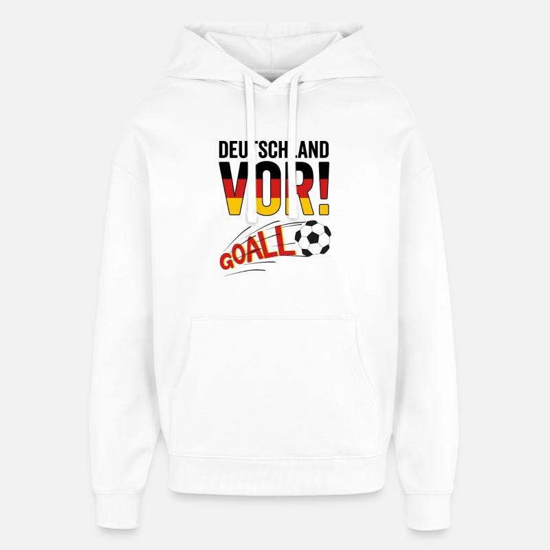 BUT ! Conception de ventilateurs Allemagne 2026 - Sweat à capuche unisexe Stanley/Stella Oversized - blanc