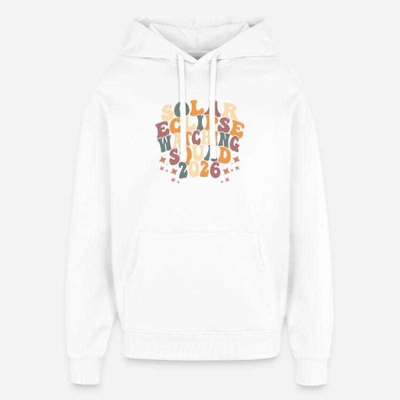 Solar Eclipse Squad 2026 - Oversized Unisex Hoodie von Stanley/Stella - Weiß