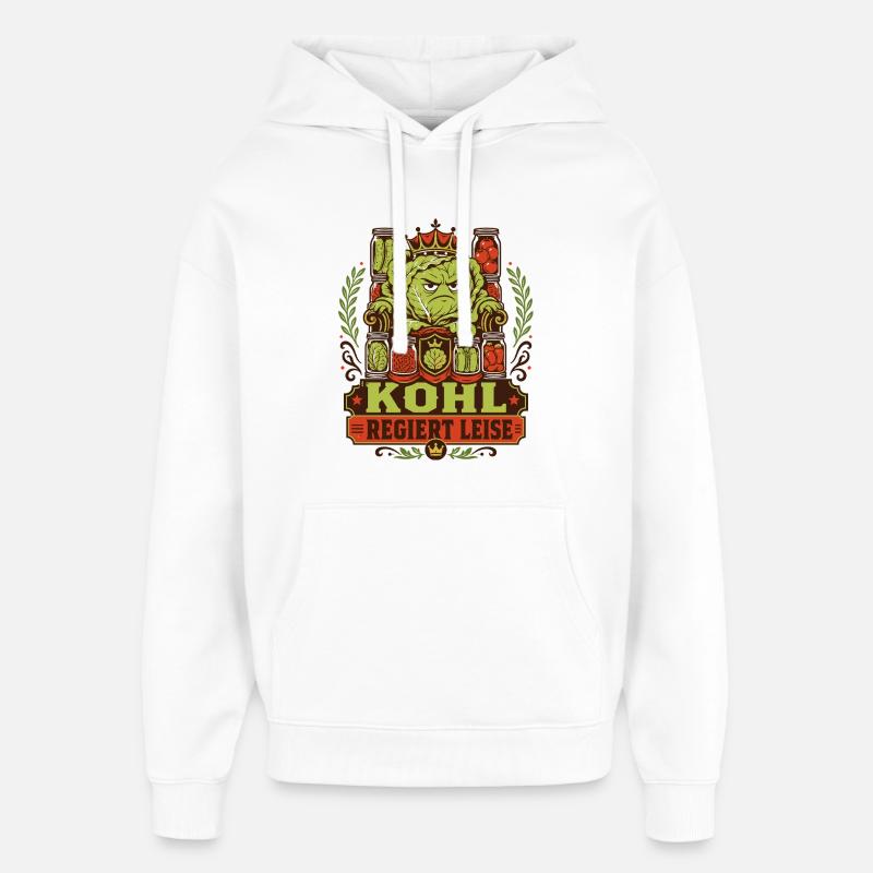 Kohl rules quietly - Oversized Unisex Hoodie by Stanley/Stella - white