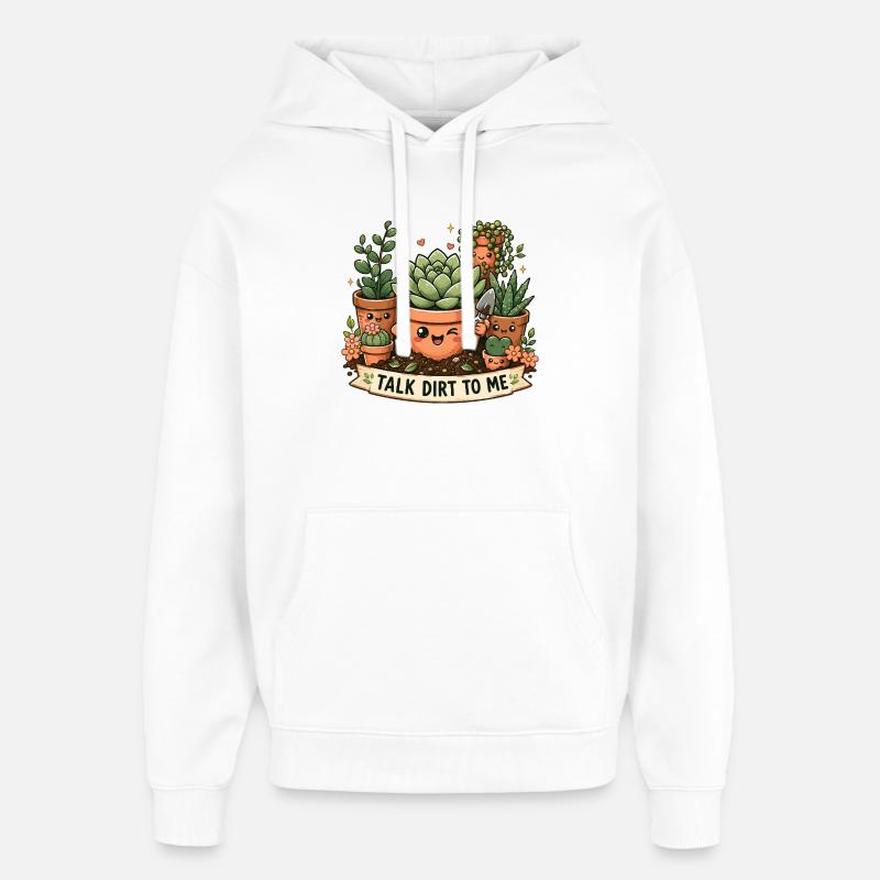 Sprich Dreck Mit Mir, Süße - Oversized Unisex Hoodie von Stanley/Stella - Weiß