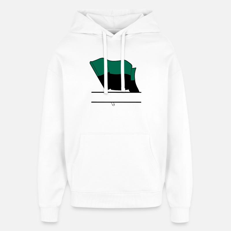 Texel Flag – Custom Island Design - Oversized Unisex Hoodie by Stanley/Stella - white