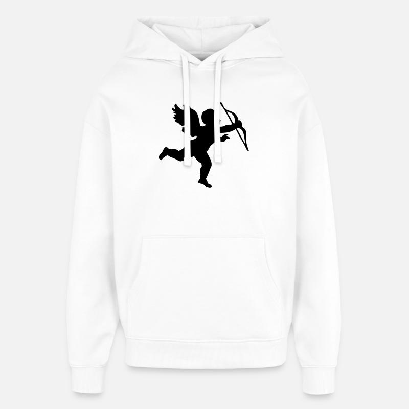 Engel mit Pfeil und Bogen  - Oversized Unisex Hoodie von Stanley/Stella - Weiß