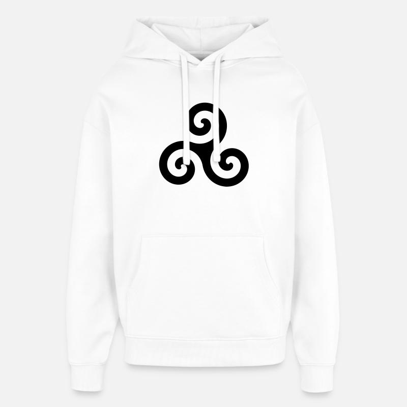 Bretagne - Sweat à capuche unisexe Stanley/Stella Oversized - blanc