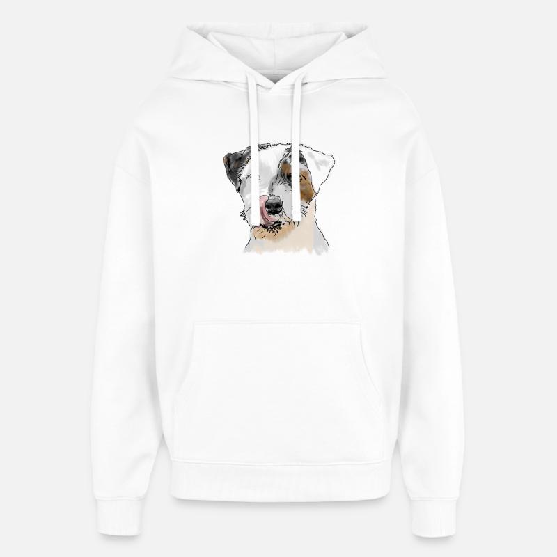 Terrier - Sweat à capuche unisexe Stanley/Stella Oversized - blanc