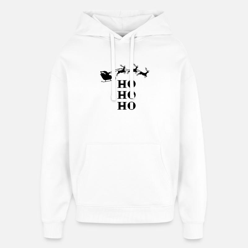 Noël HO HO HO - Sweat à capuche unisexe Stanley/Stella Oversized - blanc