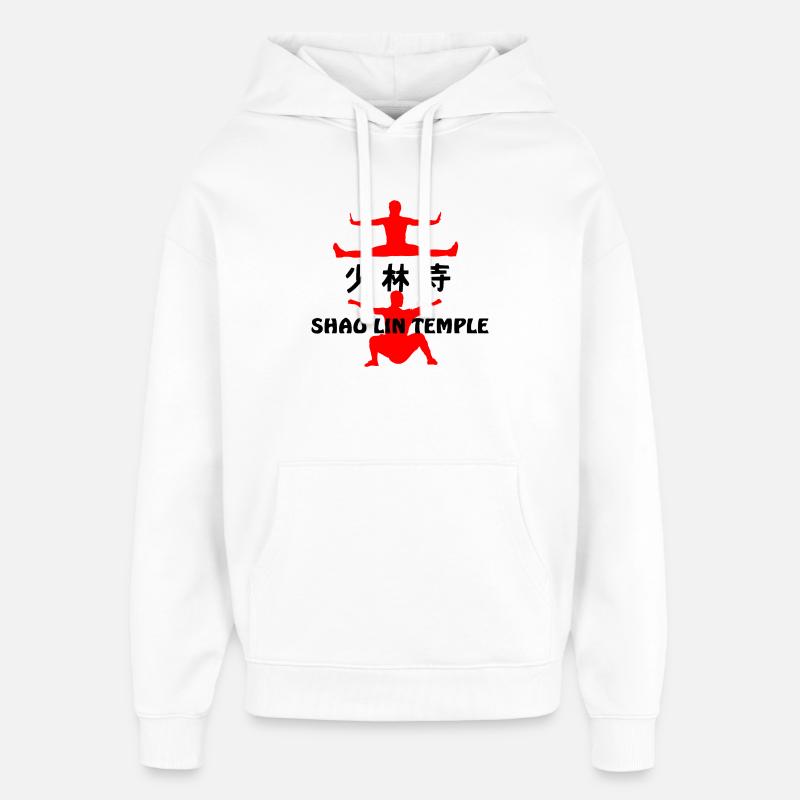 Kung Fu Shaolin Tempel - Oversized Unisex Hoodie von Stanley/Stella - Weiß