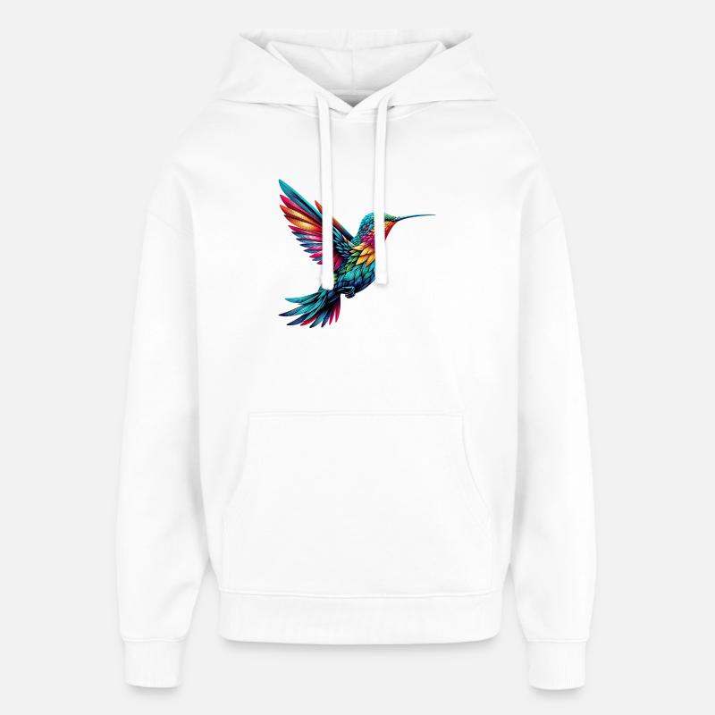 Colibri - Sweat à capuche unisexe Stanley/Stella Oversized - blanc