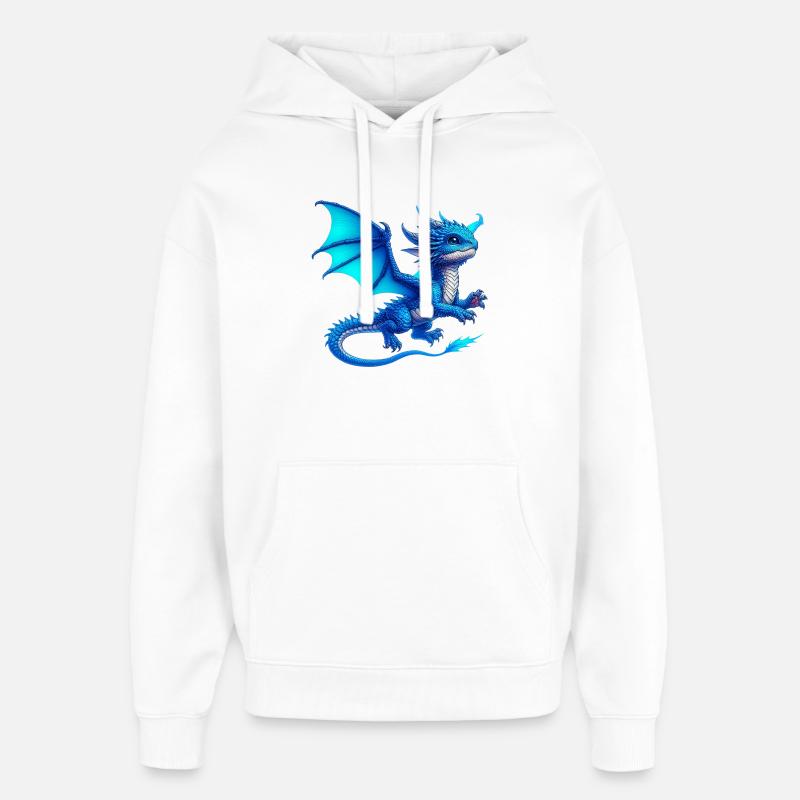 Dragon - Sweat à capuche unisexe Stanley/Stella Oversized - blanc