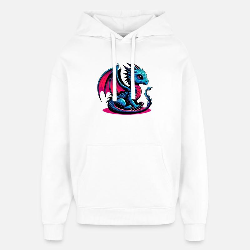 Dragon - Sweat à capuche unisexe Stanley/Stella Oversized - blanc