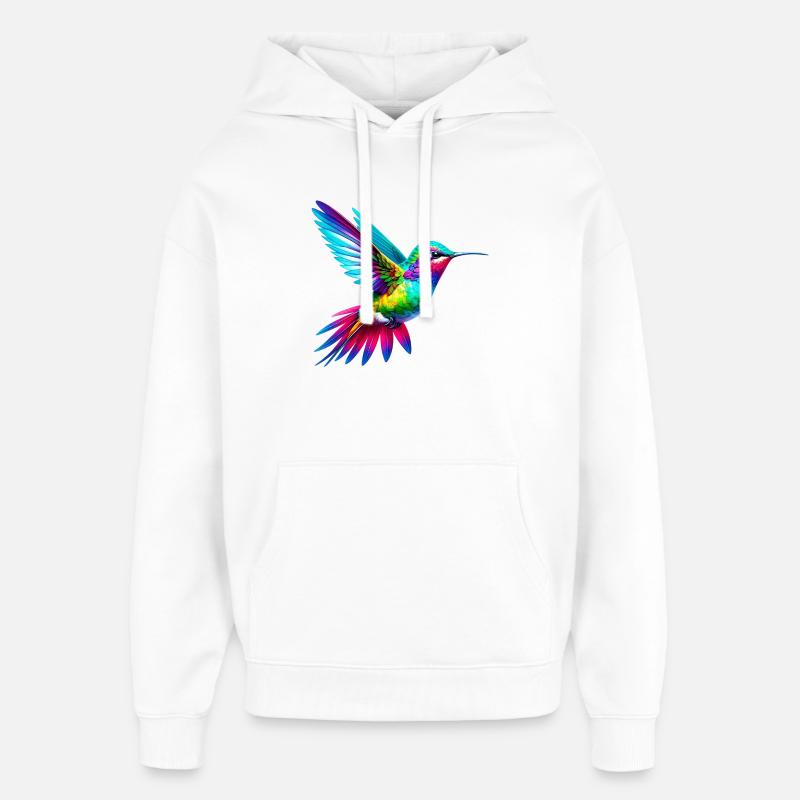 Colibri - Sweat à capuche unisexe Stanley/Stella Oversized - blanc