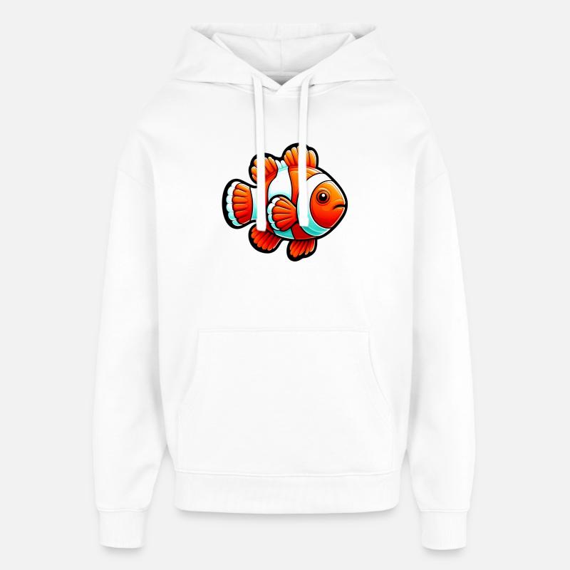 Clownfisch - Oversized Unisex Hoodie von Stanley/Stella - Weiß