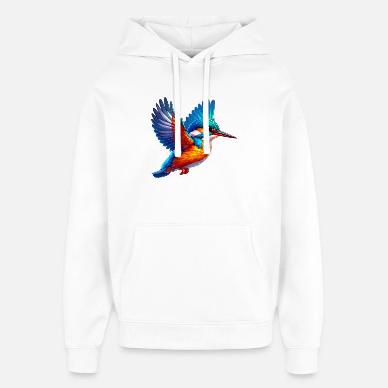 Eisvogel - Oversized Unisex Hoodie von Stanley/Stella - Weiß