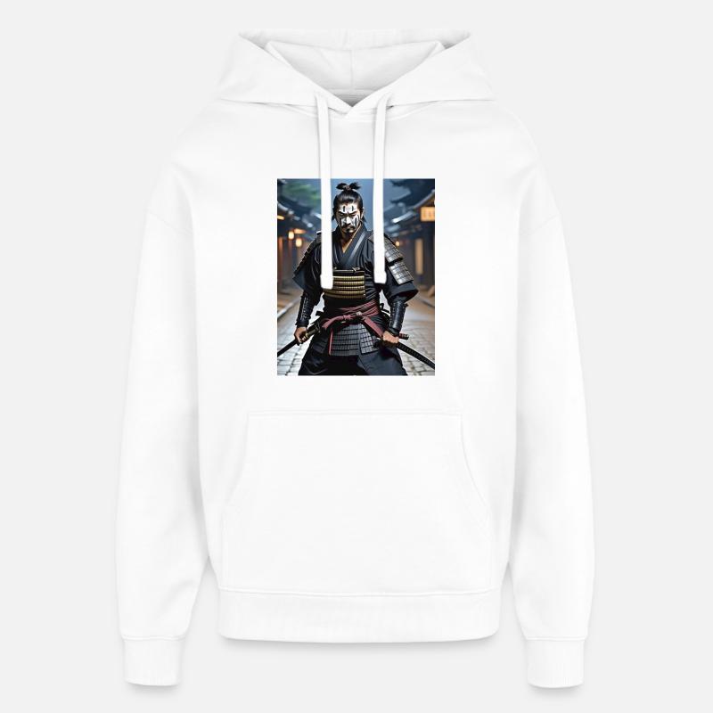 Samurai warrior. - Oversized Unisex Hoodie by Stanley/Stella - white