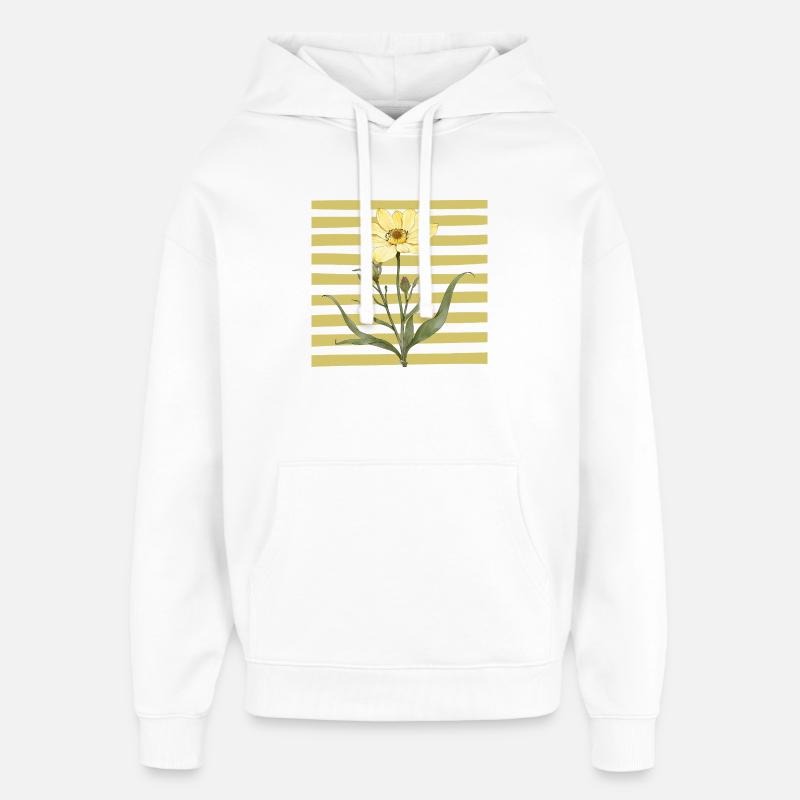 La floraison - Floraison - Sweat à capuche unisexe Stanley/Stella Oversized - blanc