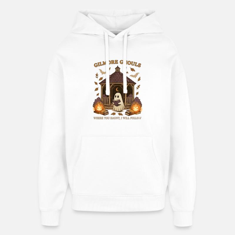 Effrayant d’Halloween - Sweat à capuche unisexe Stanley/Stella Oversized - blanc