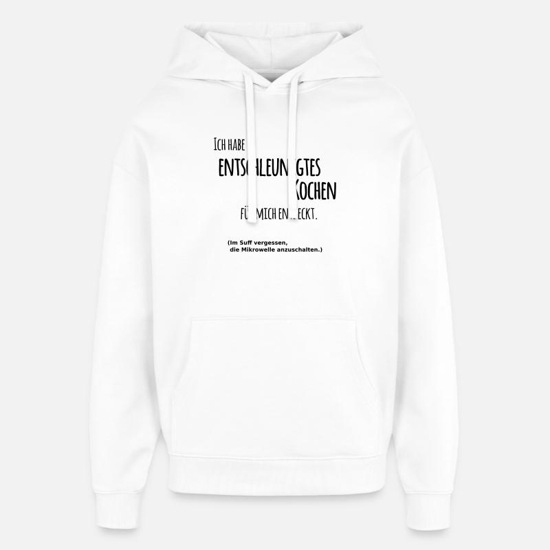 Cuisson décélérée - Sweat à capuche unisexe Stanley/Stella Oversized - blanc