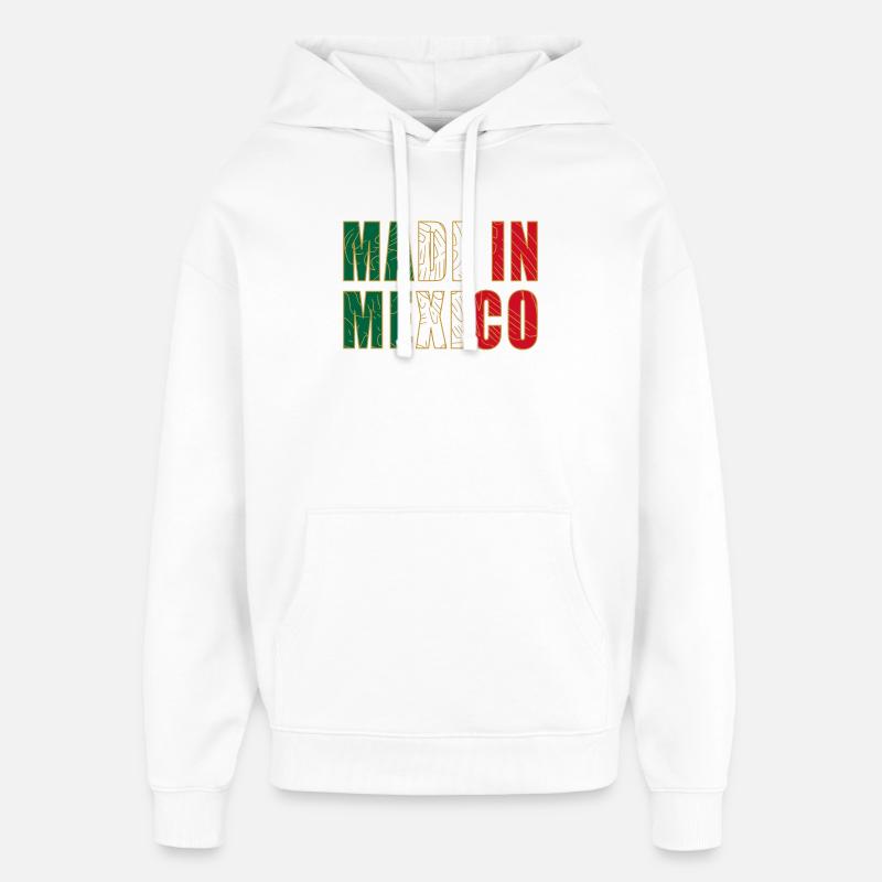 Made_in_Mexico - Sweat à capuche unisexe Stanley/Stella Oversized - blanc
