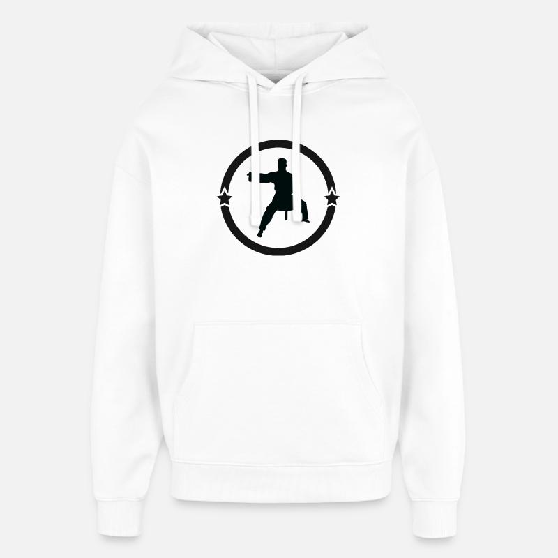 Aïkido - Art Martial - Aïkidoka - Sweat à capuche unisexe Stanley/Stella Oversized - blanc