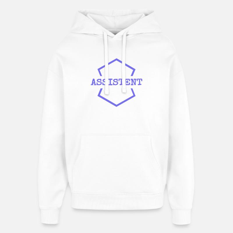 Assistant de travail - Sweat à capuche unisexe Stanley/Stella Oversized - blanc