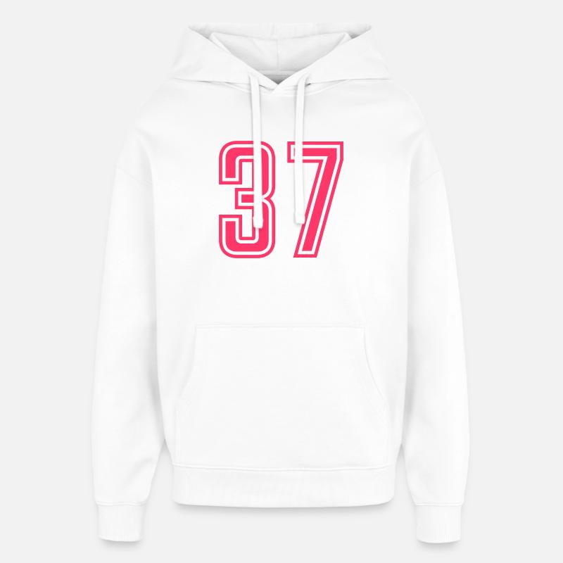 37 - Sweat à capuche unisexe Stanley/Stella Oversized - blanc