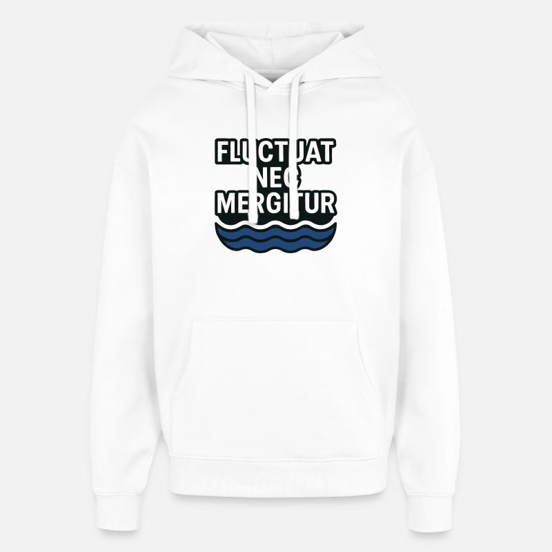 Fluctuat Nec Mergitur Paris Paname 75 - Oversized Unisex Hoodie von Stanley/Stella - Weiß