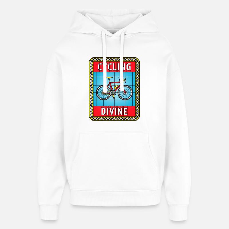 Cyclage des vitraux - Sweat à capuche unisexe Stanley/Stella Oversized - blanc