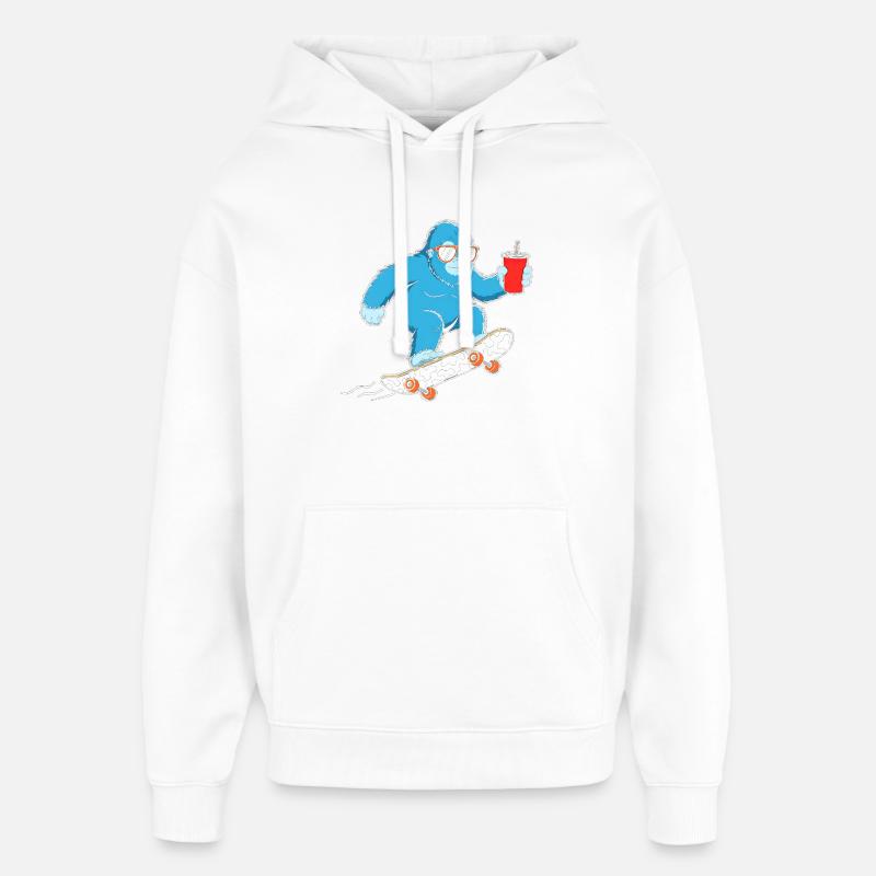 Blue Yeti Skate & Drink - Sweat à capuche unisexe Stanley/Stella Oversized - blanc