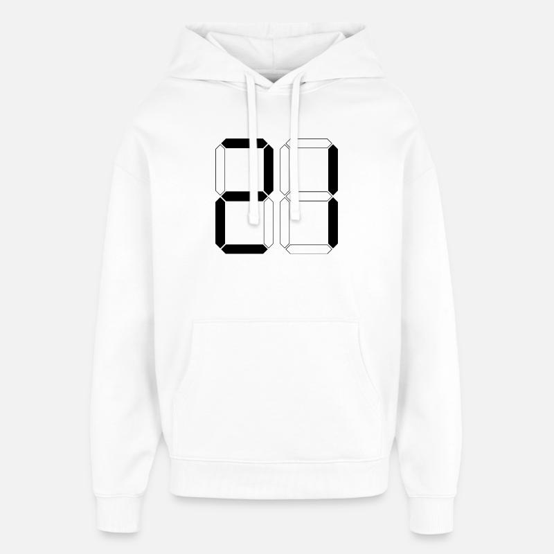 NUMBER 21 Twenty-One Gift Digital - Oversized Unisex Hoodie by Stanley/Stella - white