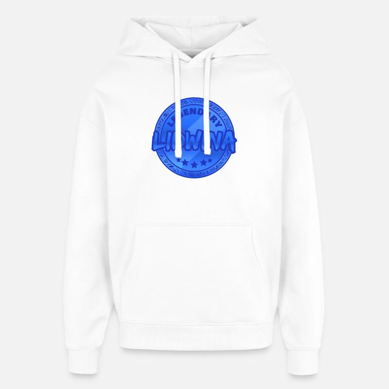 Lidwina as a gift idea - Oversized Unisex Hoodie by Stanley/Stella - white