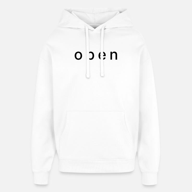 Ouvrir - Sweat à capuche unisexe Stanley/Stella Oversized - blanc