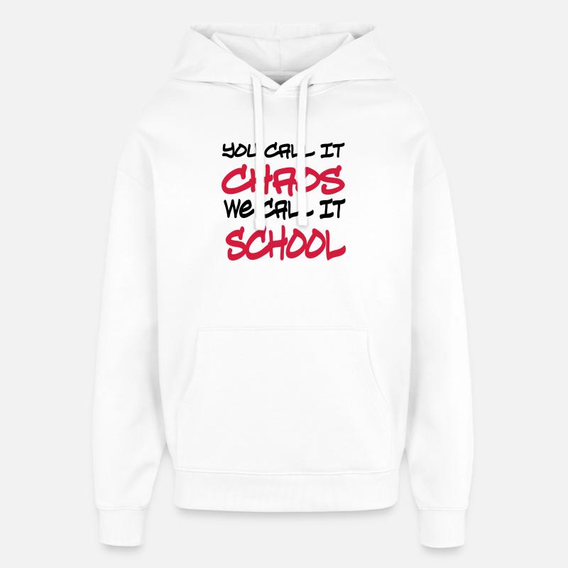 Schule - Oversized Unisex Hoodie von Stanley/Stella - Weiß