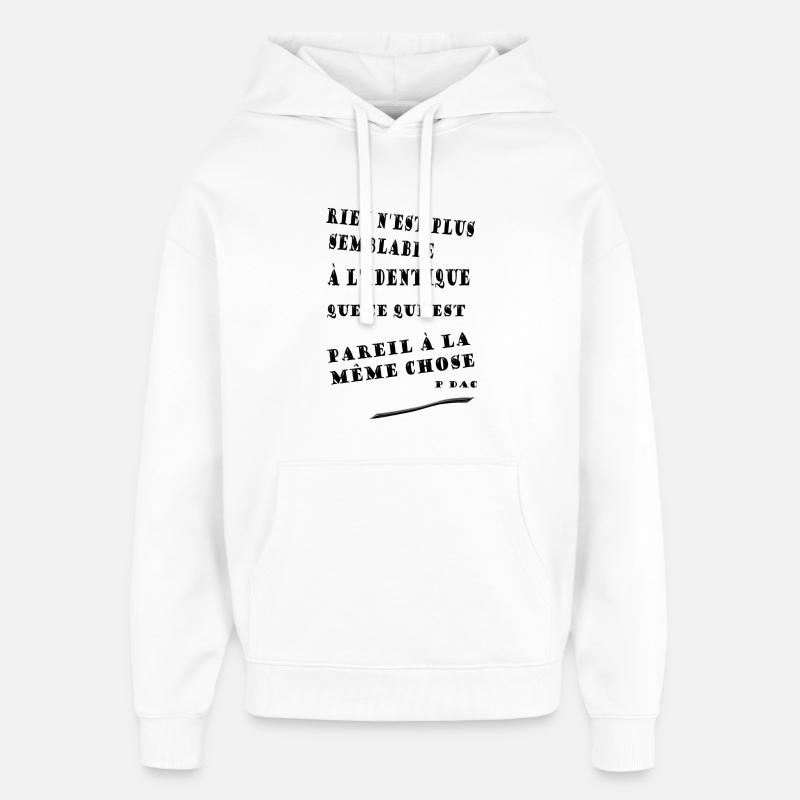 citadac - Sweat à capuche unisexe Stanley/Stella Oversized - blanc