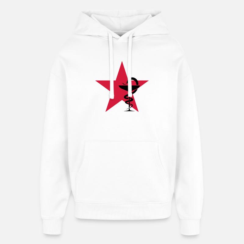 Pharmacy / Apotheke / Pharmacie - Sweat à capuche unisexe Stanley/Stella Oversized - blanc