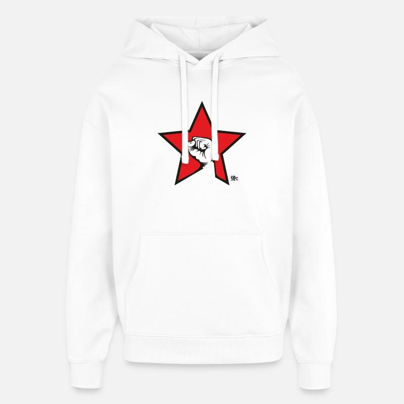 Against - Sweat à capuche unisexe Stanley/Stella Oversized - blanc