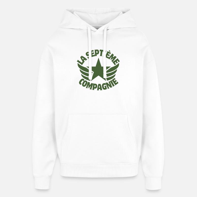 7. Kompanie, 7. Kompanie, Chaudard - Oversized Unisex Hoodie von Stanley/Stella - Weiß