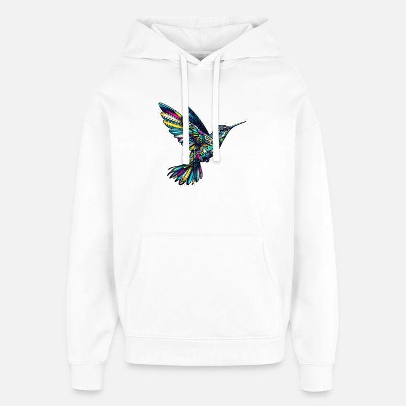 Colibri - Sweat à capuche unisexe Stanley/Stella Oversized - blanc